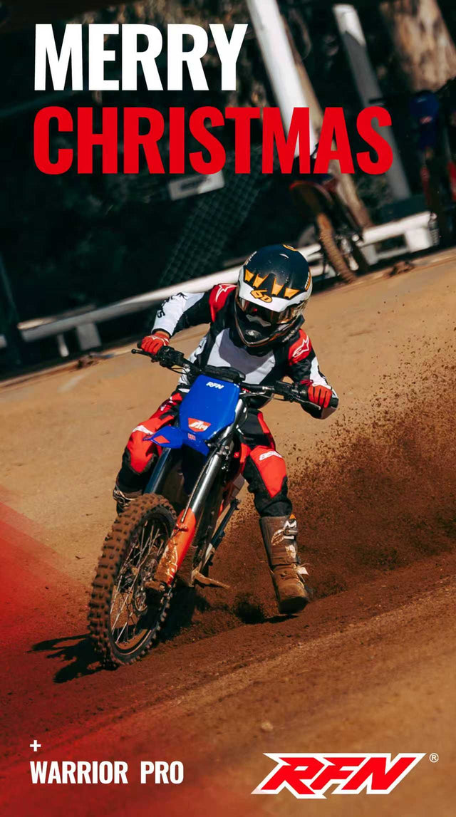KICKIN customer with a dirt bike