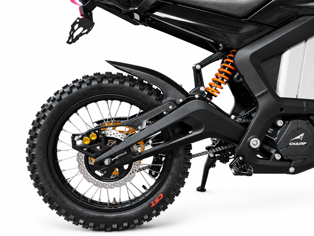 2026 KICKIN Champ Pro - 13000w 72v Electric Dirt Bike with Headlight and Street Legal Kit