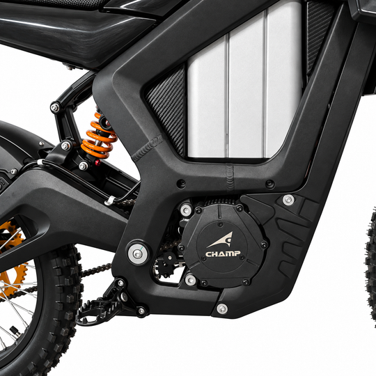 2026 KICKIN Champ Pro - 13000w 72v Electric Dirt Bike with Headlight and Street Legal Kit