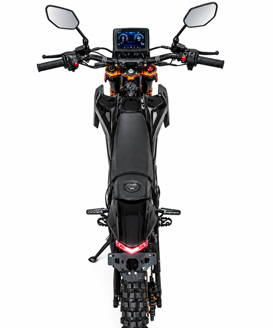 2026 KICKIN Champ Pro - 13000w 72v Electric Dirt Bike with Headlight and Street Legal Kit