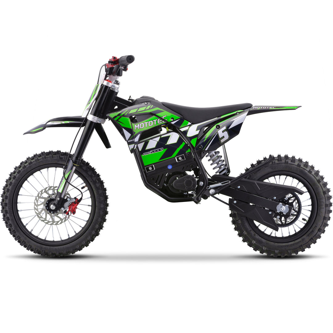 MotoTec 2000w 60v Electric Dirt Bike for Teens/Adults